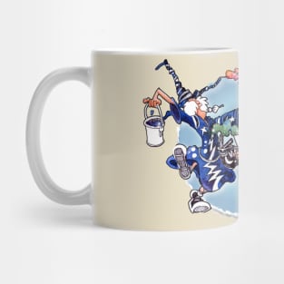 Dance of the Cartoon Wizard and the Color Witch Mug